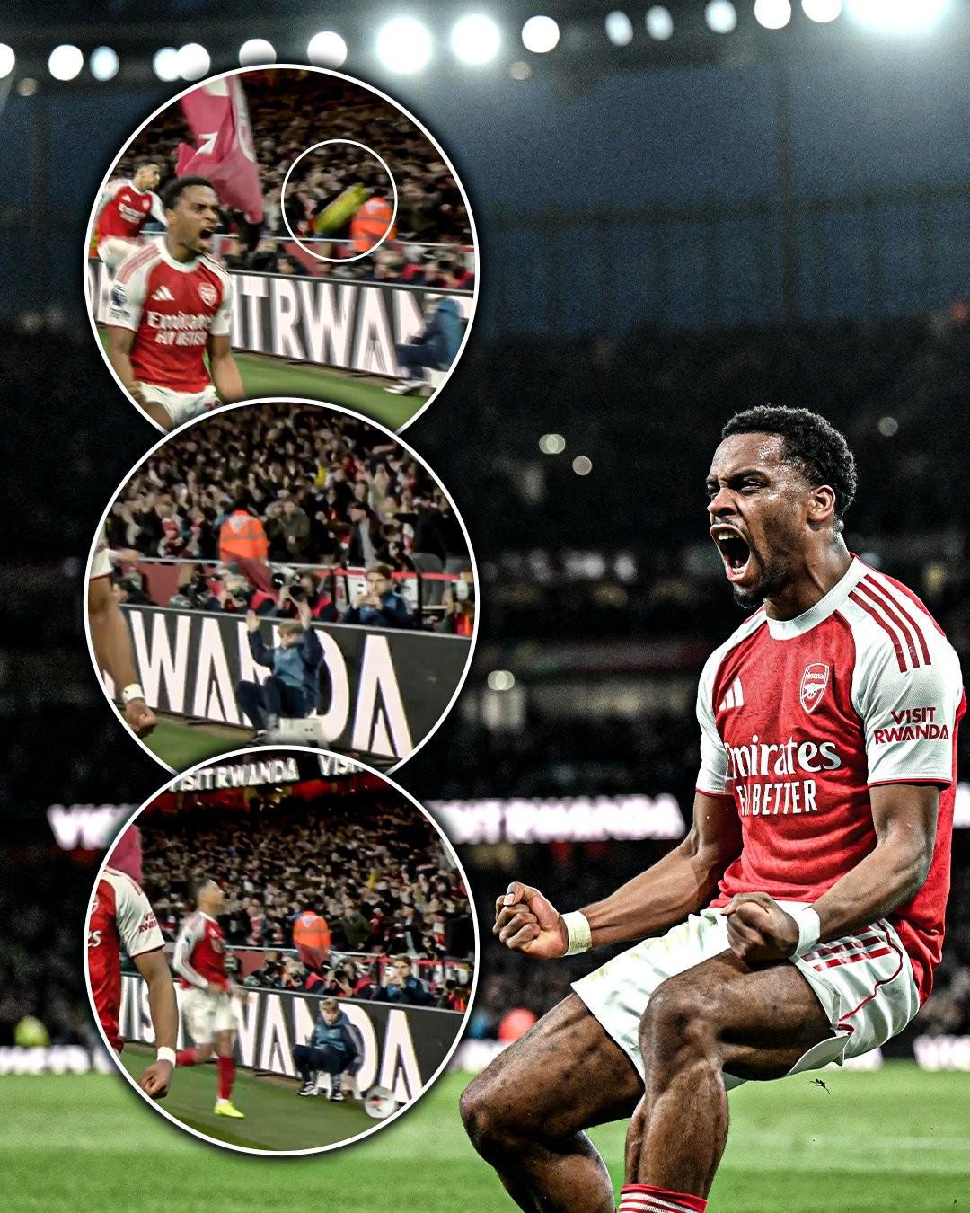 lol直播-哎呀！萨利巴庆祝时踢飞场边备用球，小球童十分沮丧摊手抱怨